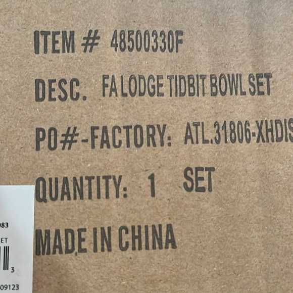 Mud Pie Fa La La Tidbit Bowl Set/NWT - Picture 8 of 8